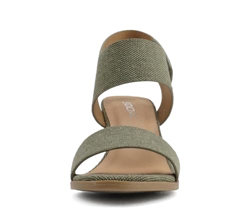 Image of Soda Wait-A ~ Women Open Round Toe Chunky Heel Ankle Strap High Heel Dress Sandals