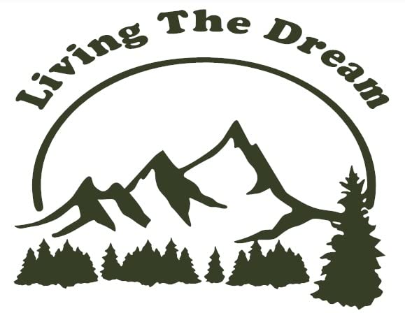 1st-Class-Designs Living The Dream 10 x 8 Inch Any Colour Funny...