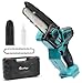 Waitley Mini Chainsaw for Makita 18V Battery, Cordless 6 Inch Brushless Electric Chainsaw, Handheld Battery Powered Chainsaw for Tree Trimming, Wood Cutting, Pruning（Tool Only）