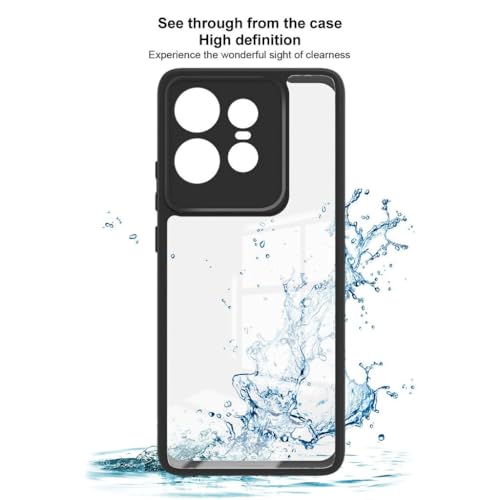 Image of REALCASE Stylish Shockproof Armor Back Cover Case for Moto Edge 50 Pro 5G | Slim Fit Hard Clear PC Back & Soft TPU Bumper | Protective Transparent Case for Motorola Edge 50 Pro 5G