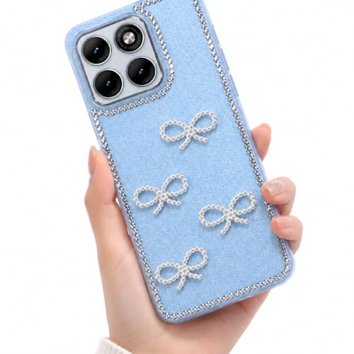Image of DIZORO for Motorola Moto Edge 70 Fusion 5G Back Cover,Cute Bow Tie Aesthetic Phone Case,Trendy Slim Hard IMD Shockproof Protective Bumper Designer Phone Back Cover for Women Girls Siera