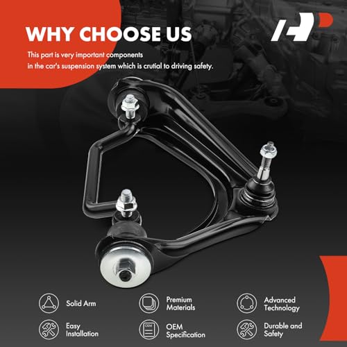 A-Premium Front Left Upper Control Arm, with Ball Joint & Bushing, Compatible with Ford Explorer 2002-2005, Lincoln Aviator 2003-2005, Mercury Mountaineer 2002-2005 by A-Premium - Image 6