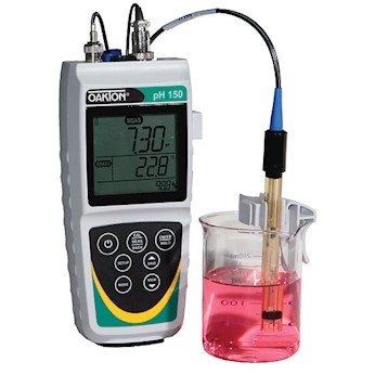 Image of Oakton pH 150 Waterproof Portable Meter, SJ All-in-One Probe, and Calibration