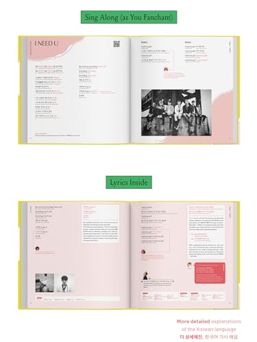 BTS LYRICS INSIDE 2 - Mercadoria oficial do BTS, 10 músicas BTS amadas interpretações completas de l