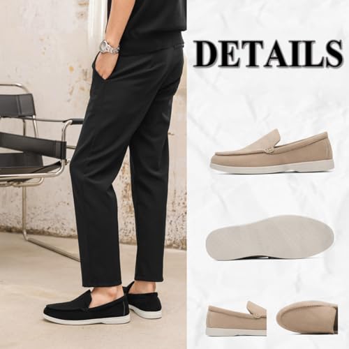 Men's Suede Loafers, Men Casual Shoes, Lightweight Walking Moccasins Slip On Dress Shoe for Men, Driving Walking Shoes3