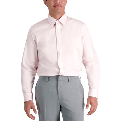 Haggar Mens Premium Comfort Slim Fit Wrinkle Resistant Dress Shirt