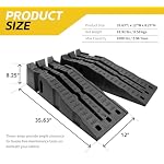 MaxxHaul 50947 Lift Stackable Vehicle Car Ramp 6500 LBS Capacity Per Pair 3250 LBS Per Ramp 2 Pack - Image 2