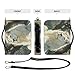 Waterproof Pu Leather Bible Covers with Bonus Bookmark Simple Grand White Lion Bible Cover Case for Women Men Kids Book Protector Pouch with Multi Pockets