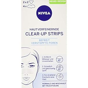 Nivea Clear-Up Strips, Voor Huidverfijning En Mee-Eters, 1X4 Neusstrips En 2 X 2 Voorhoofd-/Kinstrips