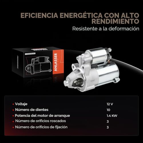 Motor de arranque de 10 dientes para coche Tourneo Connect 1.8L de 2002 a 2013 4
