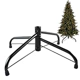 JOAASU Weihnachtsbaumständer, 45 cm Christbaumständer faltbar mit 2.2 cm Aufnahme für künstliche Weihnachtsbäume bis 240 cm, Stabiler Baumständer aus Metall mit Gummifüßen