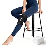 ONLYCARE Knee Ice Pack, Soothing Knee Compression Sleeve for Injuries, Upgraded Reusable Gel Cold Wrap, Hot & Cold Therapy for Meniscus, Arthritis, ACL, MCL Pain Relief & Injury Recovery (S)