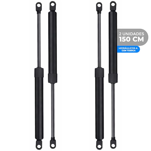 Juego 2 Hidráulicos Gas Canapé Abatible Pistones Elevación Base Cama 900N 1150N 1250N Fuerza Apertura Repuesto Compatible Relax Pikolin 150 cm