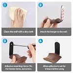 Walnut Wood Headphone Wall Mount, Wide Curved Headband Support (2 Pack) - Image 5
