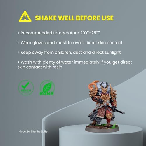 Image of ELEGOO 8K Water Washable 3D Printer Resin, 405nm UV Curing Photopolymer Resina Best for 12K /14K /16K Saturn Mars Jupiter LCD MSLA DLP LCD Impresora 3000Gram Space Grey
