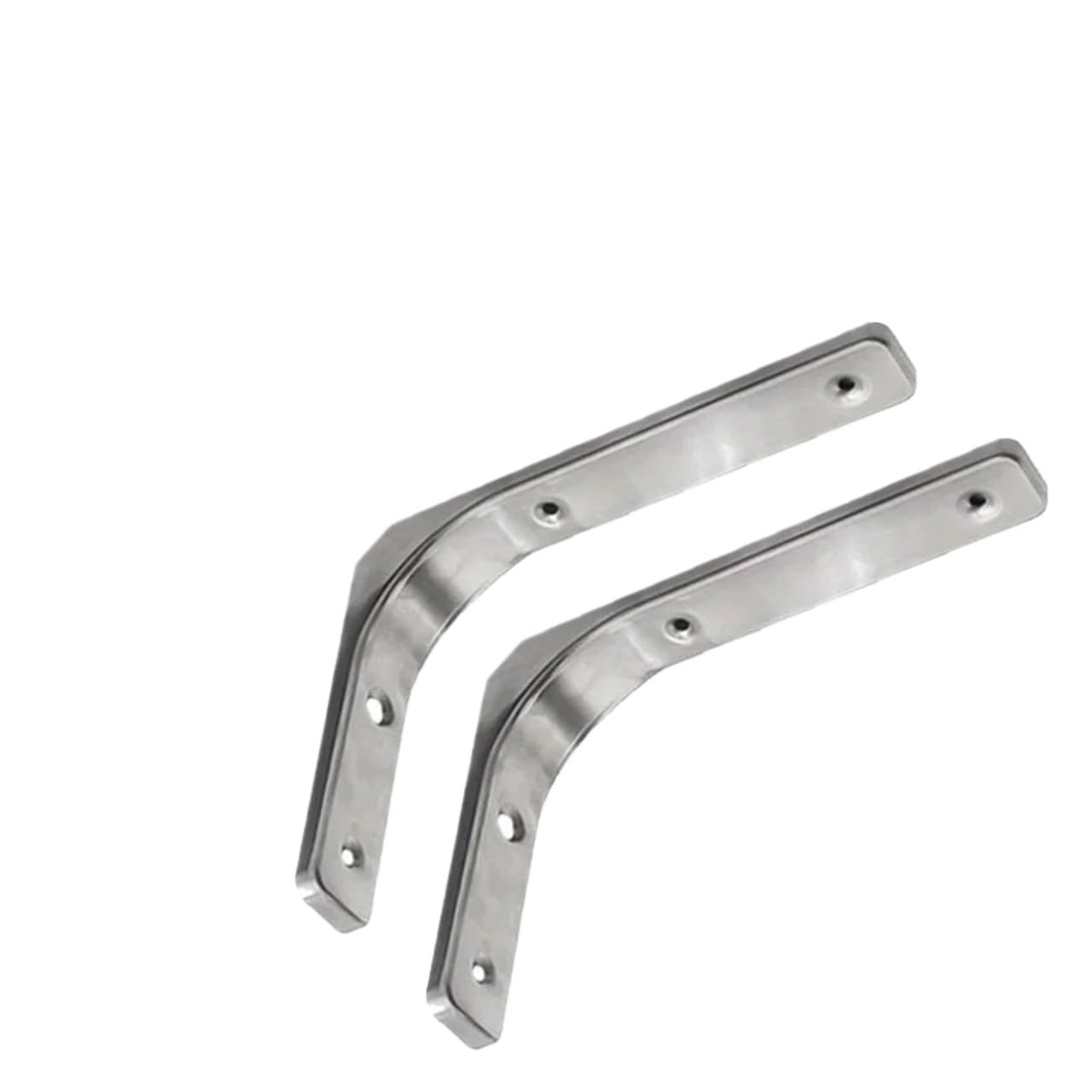 Mlyvax 2Pcs-Silvery-15Cm 6Pcs Mount Floating Shelf Brackets L Bracket For Shelves Heavy Duty Thickened And Widen Hidden Brace Joint Angle Brackets