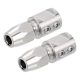 QUARKZMAN Flex Collet Coupler CNC Acier Inoxydable Avec Arbre Moteur 5mm Et Arbre Flexible...