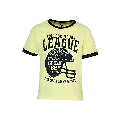 Image of Life by Shoppers Stop Boys Round Neck Graphic Print Tee