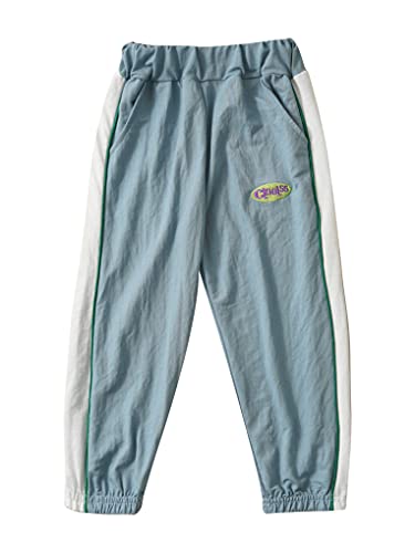 Hansber Little Boys Girls Capri Jogger Pants Elastic Harem Trousers Sweatpants Running Dancing Pants with Pockets3