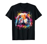 Cute Holland Lop Rabbit Lover Colorful Splash Art T-Shirt