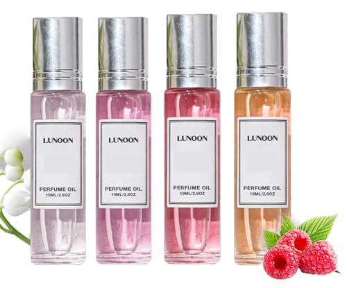 Cuatro botellas de spray de perfume, granada, peonía, jazmín de flores naranjas y lirio, fragancia floral natural y dulce, spray de fragancia corporal para mujeres de viaje