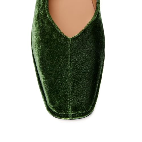Image of Lace up Ballet Flats Women Square Toe Mary Jane Flats Bow Slip On Comfortable Ballerina Shoes