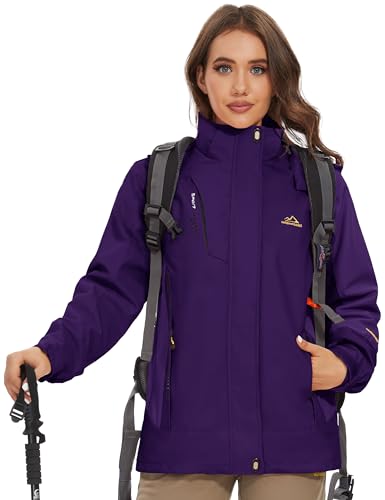 TACVASEN Waterproof Jacket Womens Sports Jacket Skiing, view 2