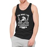 Men's Tank Top,It's What I Do Drink Grill Things,Slim Fit Breathable Cotton Tank Undershirts