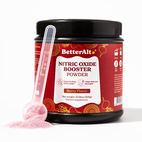 Image of Better Alt Nitric Oxide Booster Powder | with Natural Beetroot Extract| Helps Maintain Strength |Berry Flavor |300gm