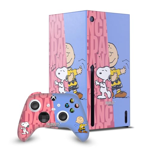 Skin Xbox Series X et manette autocollant vinyle Peanuts Snoopy Charlie Brown