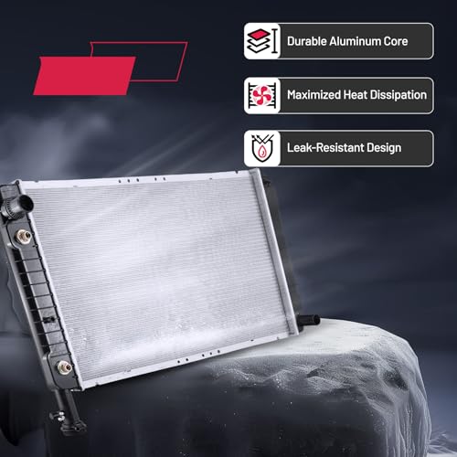Image of BDFHYK 2793 Aluminum Radiator for Chevy Express 1500 04-14, 2500 04-07