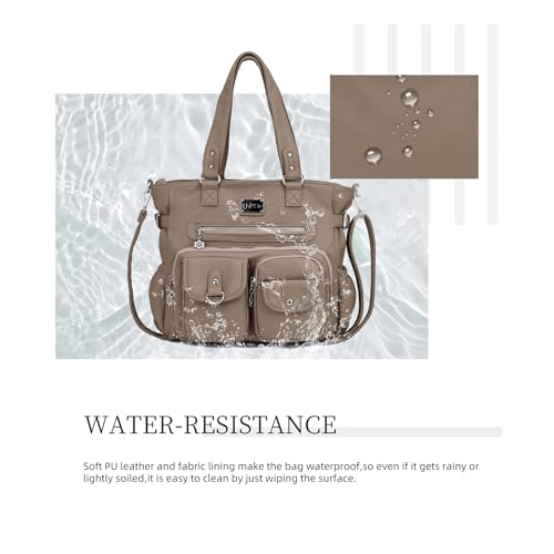 Image of KL928 Large Purses for Women Shoulder Bag Tote Handbags Stylish Vegan Leather Hobo Bags Ladies, A-Black-4 | Large
