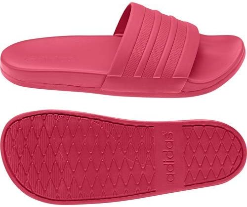 adidas Women's Adilette Comfort Slides Sandal, Active Pink/Active Pink/Active Pink, 8