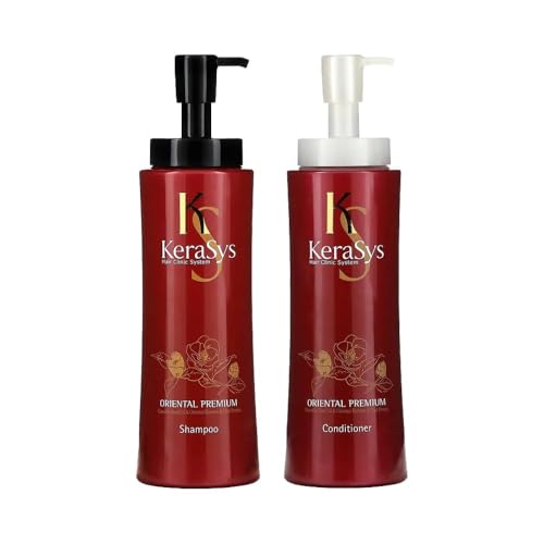 Kerasys Hair Clinic System Oriental Premium 20.3 fl oz / 600 ml (Shampoo & Conditioner Set)