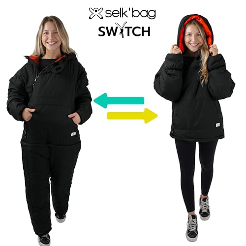 Selk'bag SWYTCH Lite Wearable Sleeping Bag & Jacket | 2-en-1, ligero, ecológico, 40°F para camping y viajes miniatura 2