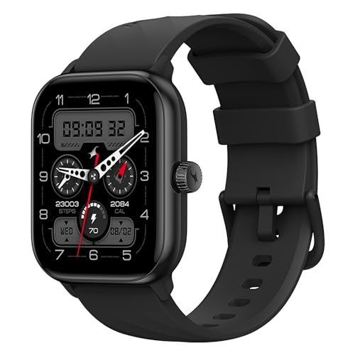Image of Fastrack Nitro Pro Premium Smartwatch with 1.85 inch AMOLED Display with AOD|390x450 Pixels|SingleSync BT Calling|Functional Crown|100+ Sports Modes|AI Coach|AI Voice Assistant|24x7 Health Suite
