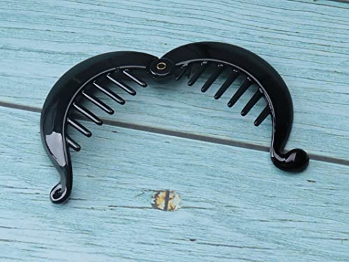 Sowaka 2 Pzs Pinza Plástica para Cabello Negro y Marrón miniatura 6