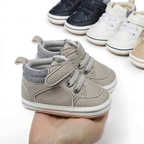 Image of RVROVIC Baby Boys Girls Anti-Slip Sneakers Soft Ankle Boots Toddler First Walkers Newborn Crib Shoes
