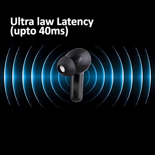 Image of Earbuds Truly Wireless Bluetooth with ANC, 60HRS Playback, 4 ENC Quad Mics, 40ms Low Latency for Gaming, Noise Cancelation, Type-C Fast Charging, Bluetooth 5.4, IPX5, Ear Buds TWS (Iconic Grey)