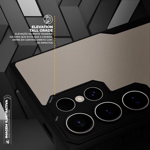 Gshield Capa Case Capinha Dual Shock Sense Preta Acabamento Premium Proteção Contra Arranhões, Queda