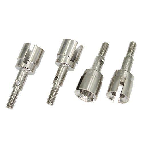 Hobbypark 4pcs 02033 Steel Stub Axle for Redcat Volcano EPX/Pro Upgrade Parts 1/10 Monster Truck HSP Brontosaurus Replacements