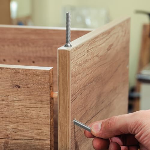 Piuluvor® 30 Stück Senkkopfschrauben M6 × 45 mm Senkschraube mit Innensechskant 304 Edelstahl Vollgewinde Schrauben Senkkopf DIN 7991