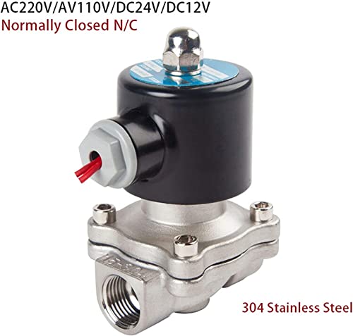 Électrovanne DN50 AC110V normalement fermée en acier inoxydable pour eau et huile - 4