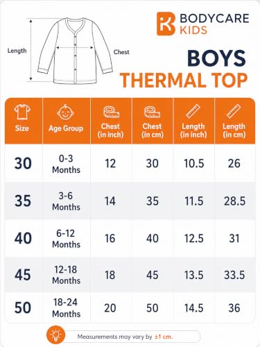 Image of BODYCARE Unisex Baby Top for Boys & Girls | Soft Breathable Fabric | Front Button Baby Clothing | Comfortable for Newborn, Infant & Toddler Babies