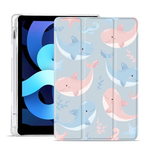 Coque iPad 10,9 po Ocean Marine Life pour travailler et dessiner au café