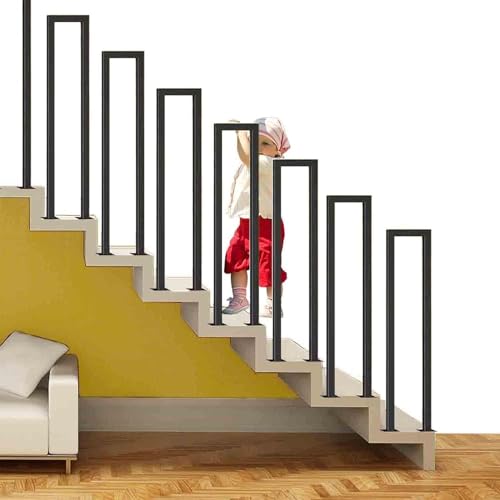 Escalier en spirale duplex barre d'appui de sécurité en fer forgé 95cm - 2