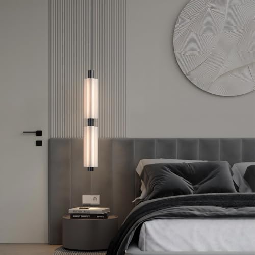 Lámpara colgante de lado de cama para crear ambientes relajantes con luz cálida LED