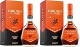Carlos I Brandy De Jerez con Confezione Regalo, Bottiglia da 700ml (Confezione da 2)