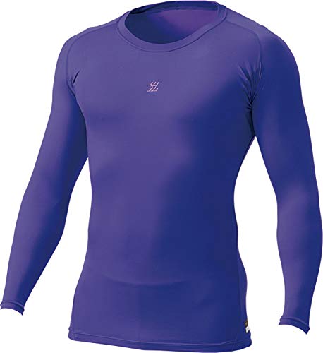 ZETT 野球 プロステイタス PCWクルーネック長袖アンダーシャツ BPRO800C パープル L