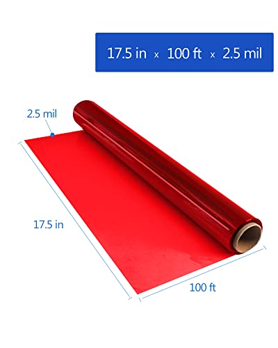 Joyit FBA-JOYIT-US-17.5 X 100 RED CELLO Red Cellophane Wrap Roll thumb #1